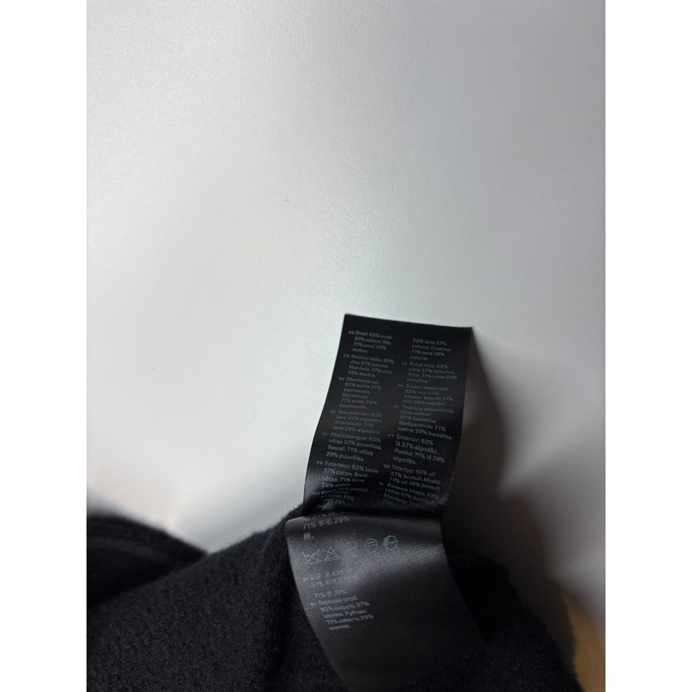 Arket Sweater Womens XS Black Boiled Wool Half Zip High Neck - Picture 5 of 8
